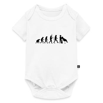 Evolution coiffeur coiffeur coiffure coiffure coupe cheveux - Body à manches courtes Premium Bébé - blanc - Devant
