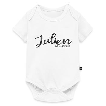 Julien de Marseille Cadeau T shirt julien - Body à manches courtes Premium Bébé - blanc - Devant