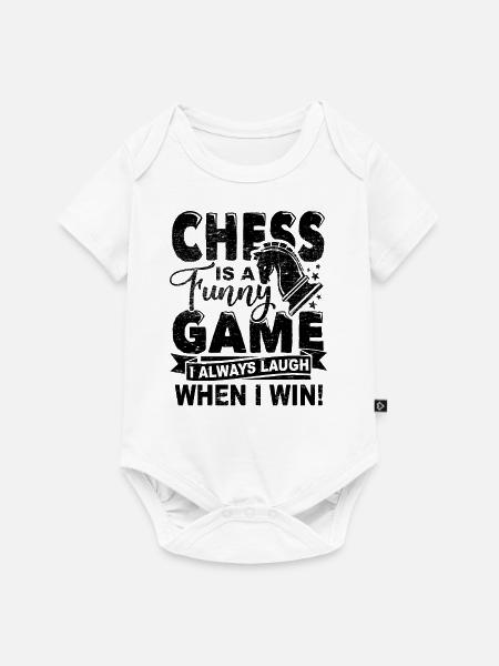 Schachspiel - Baby Premium Kurzarmbody - Weiß