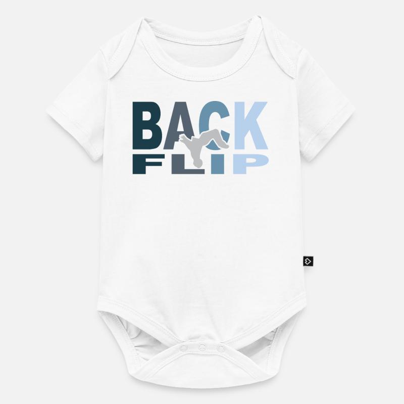BackFlip - Baby Premium Kurzarmbody - Weiß