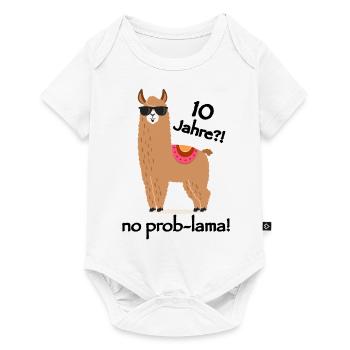 ten years?! No Prob-lama! - Baby Premium short-sleeve bodysuit - white - Front