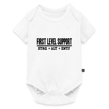 First Level Support CTRL ALT DEL / STRG ALT ENTF - Baby Premium Kurzarmbody - Weiß - Vorne