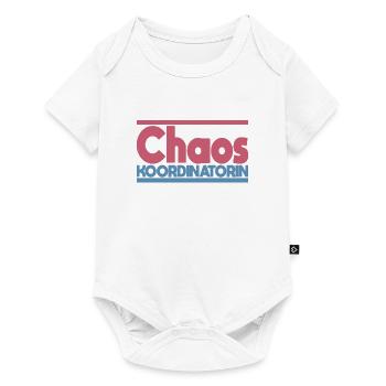 Chaos Koordinatorin Mama Mutter Oma Erzieherin - Baby Premium Kurzarmbody - Weiß - Vorne
