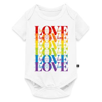 love is love - Baby Premium short-sleeve bodysuit - white - Front