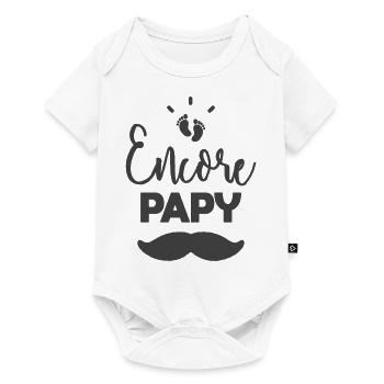 Encore papy - Body à manches courtes Premium Bébé - blanc - Devant