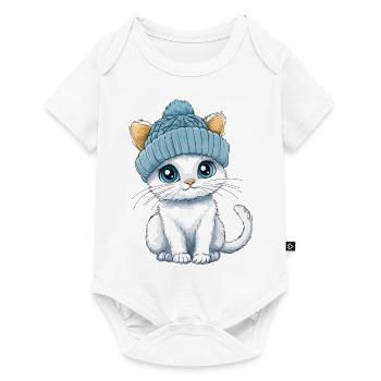 Cat Cute Cute Baby Kids Animal Cartoon - Baby Premium short-sleeve bodysuit - white - Front