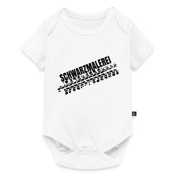 Schwarzmalerei Burnout Drift Ralley Motorsport - Baby Premium Kurzarmbody - Weiß - Vorne