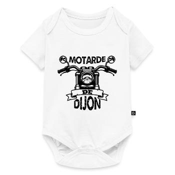 motarde de dijon - Body à manches courtes Premium Bébé - blanc - Devant