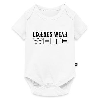 Legends Wear White Spirit Wear Team Game White - Body à manches courtes Premium Bébé - blanc - Devant