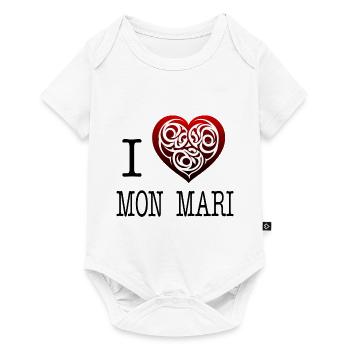 I love my husband - Baby Premium short-sleeve bodysuit - white - Front