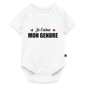 Ich liebe dich, mein Schwiegersohn - Baby Premium Kurzarmbody - Weiß - Vorne