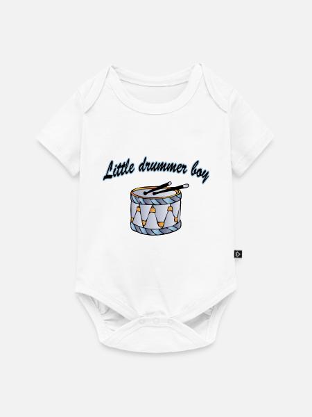 little drummer boy - Baby Premium Kurzarmbody - Weiß