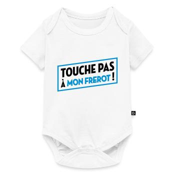 Frère / Frere / Bébé / Frérot / Naissance Frangin - Body à manches courtes Premium Bébé - blanc - Devant
