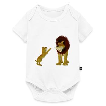lion rampant - Baby Premium short-sleeve bodysuit - white - Front