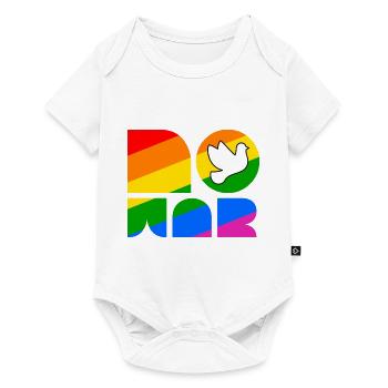 Chemise du mois de la fierté LGBTQ No War - Body à manches courtes Premium Bébé - blanc - Devant