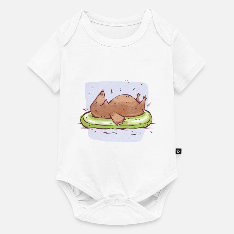 Mole on water - Baby Premium short-sleeve bodysuit - white