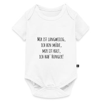 Langweilig Usw (Amatic SC/schwarz) - Baby Premium Kurzarmbody - Weiß - Vorne