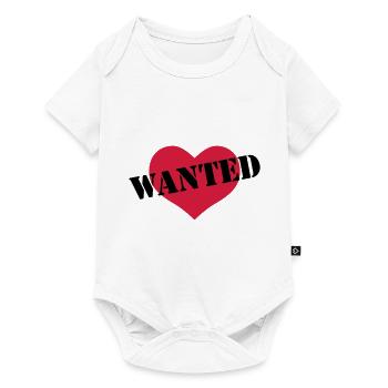 WANTED Love Heart - Baby Premium short-sleeve bodysuit - white - Front