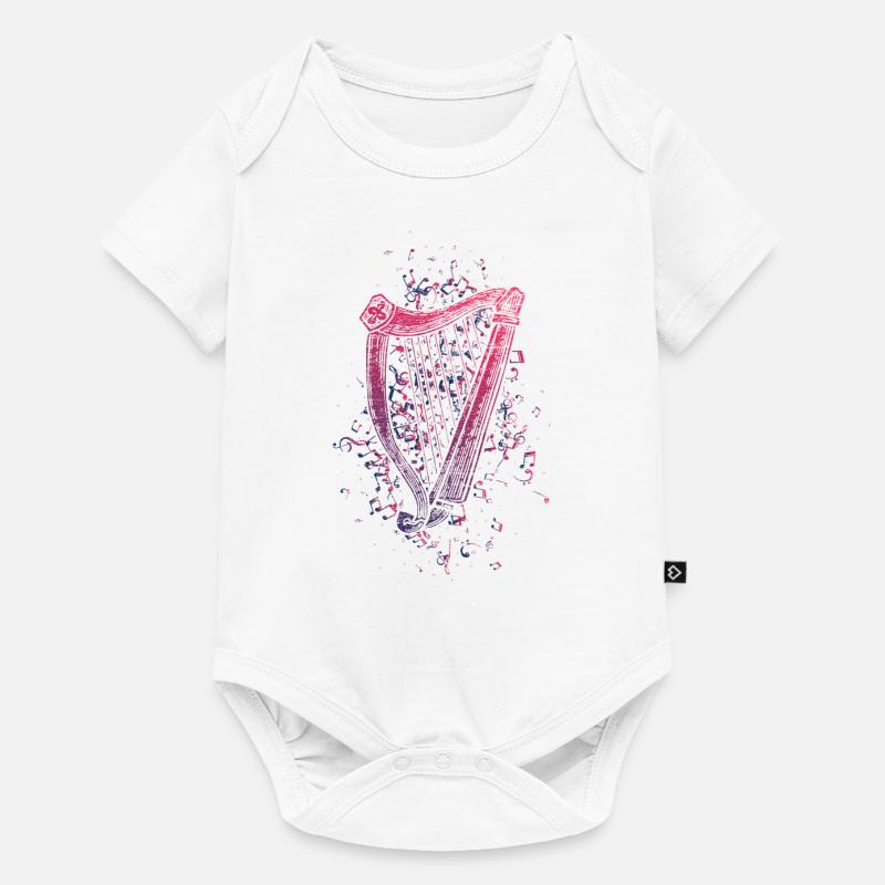 harpe - Body à manches courtes Premium Bébé - blanc