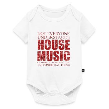 Musique Spiritualité Maison Musique Cadeau - Body à manches courtes Premium Bébé - blanc - Devant