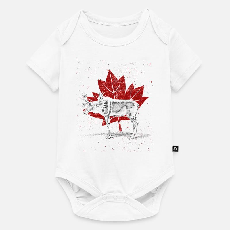 Orignal du canada - Body à manches courtes Premium Bébé - blanc