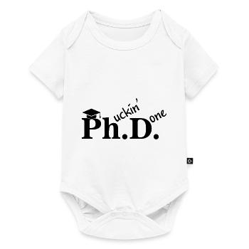Dissertation de cadeau d'étudiant de cérémonie de remise des diplômes de doctorat - Body à manches courtes Premium Bébé - blanc - Devant