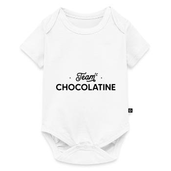 team Chocolatine - Body à manches courtes Premium Bébé - blanc - Devant