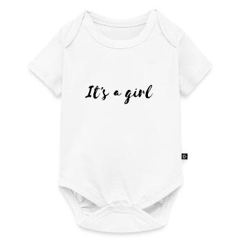 It's a girl, birth, girl - Baby Premium short-sleeve bodysuit - white - Front