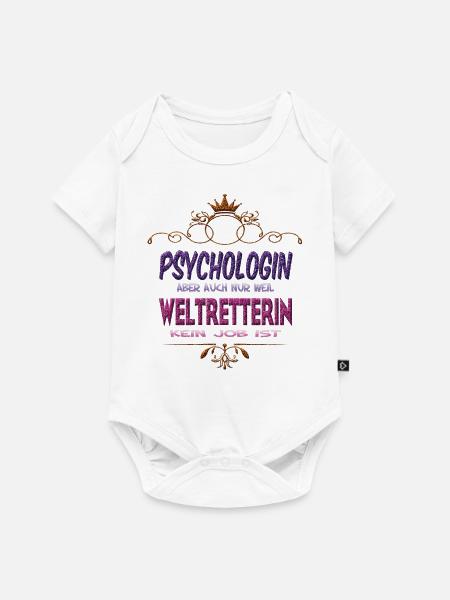 Psychologin Weltretterin - Baby Premium Kurzarmbody - Weiß