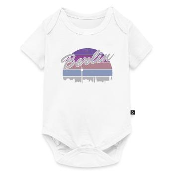Berlin Ours De Berlin Vintage Soleil Skyline Retro - Body à manches courtes Premium Bébé - blanc - Devant