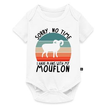 No Time Plans with Mufflon Horns Kids Animal Forest - Baby Premium short-sleeve bodysuit - white - Front