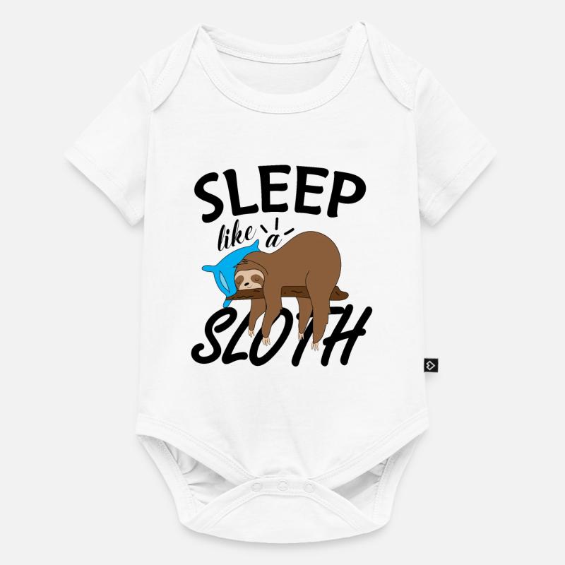 SOMMEIL COMME UN DÉFAUT I MODE DIMANCHE ACTIF - Body à manches courtes Premium Bébé - blanc