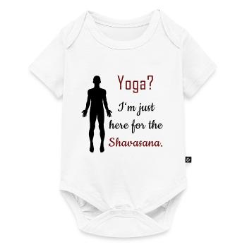 Yogi Yoga Professeur de Yoga Shavasana Asana Méditation - Body à manches courtes Premium Bébé - blanc - Devant