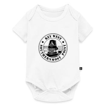 Key West Florida Stempel Southernmost Point USA - Baby Premium Kurzarmbody - Weiß - Vorne