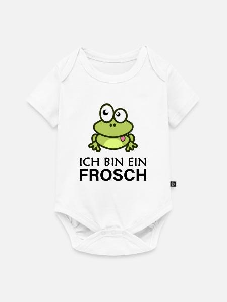 Ich bin ein Frosch - Baby Premium Kurzarmbody - Weiß