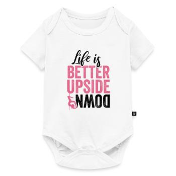poledance pole dance fille pole dancing cadeau - Body à manches courtes Premium Bébé - blanc - Devant