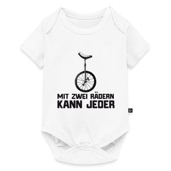 Einrad - Baby Premium Kurzarmbody - Weiß - Vorne