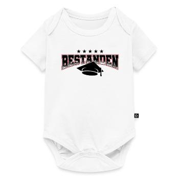 Bachelor Master Abschluss Promotion Sponsion Uni - Baby Premium Kurzarmbody - Weiß - Vorne