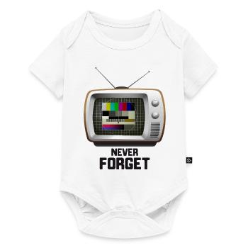 Testbild 80s 90s party - Body à manches courtes Premium Bébé - blanc - Devant