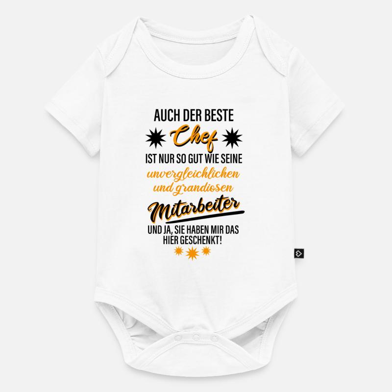 Der Beste Chef Der Welt - Baby Premium Kurzarmbody - Weiß