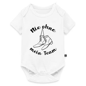 Garde Tanzen - Niemals ohne mein Team - Baby Premium Kurzarmbody - Weiß - Vorne