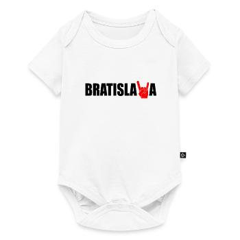 Soirée entre célibataires Bratislava 2020 - Body à manches courtes Premium Bébé - blanc - Devant