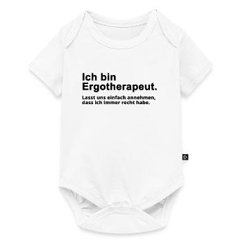 Ergotherapeut Ergotherapie Beruf Spruch Geschenk - Baby Premium Kurzarmbody - Weiß - Vorne