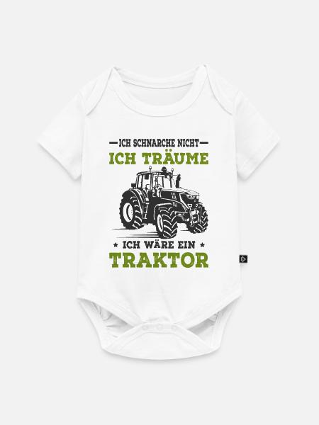 Traktor - Baby Premium Kurzarmbody - Weiß