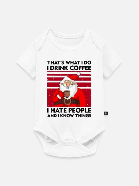 Weihnachtsmann - Baby Premium Kurzarmbody - Weiß