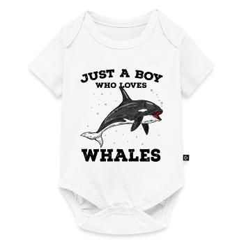 Wale - Baby Premium Kurzarmbody - Weiß - Vorne