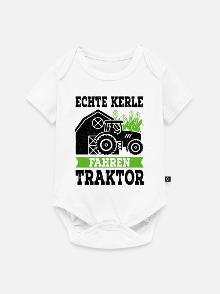 Traktor - Baby Premium Kurzarmbody - Weiß