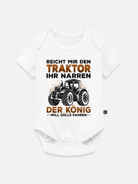 Landwirt - Baby Premium Kurzarmbody - Weiß