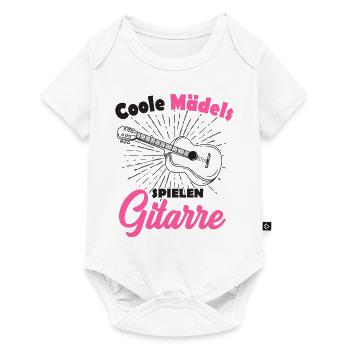 Gitarre - Baby Premium Kurzarmbody - Weiß - Vorne
