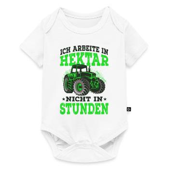 Landwirt - Baby Premium Kurzarmbody - Weiß - Vorne